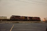 CP AC44CW Locomotives leading a train